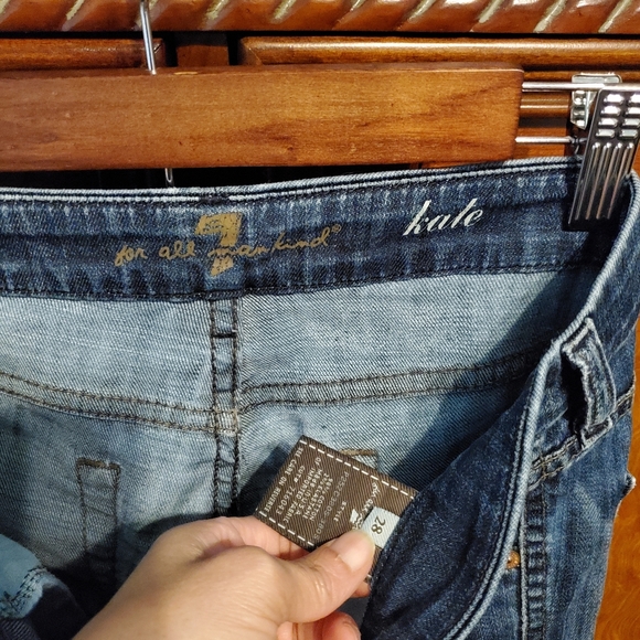 7FAM Kate gem pocket jeans size 28 - Picture 5 of 5